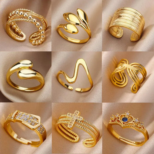 Women Stainless Steel Rings