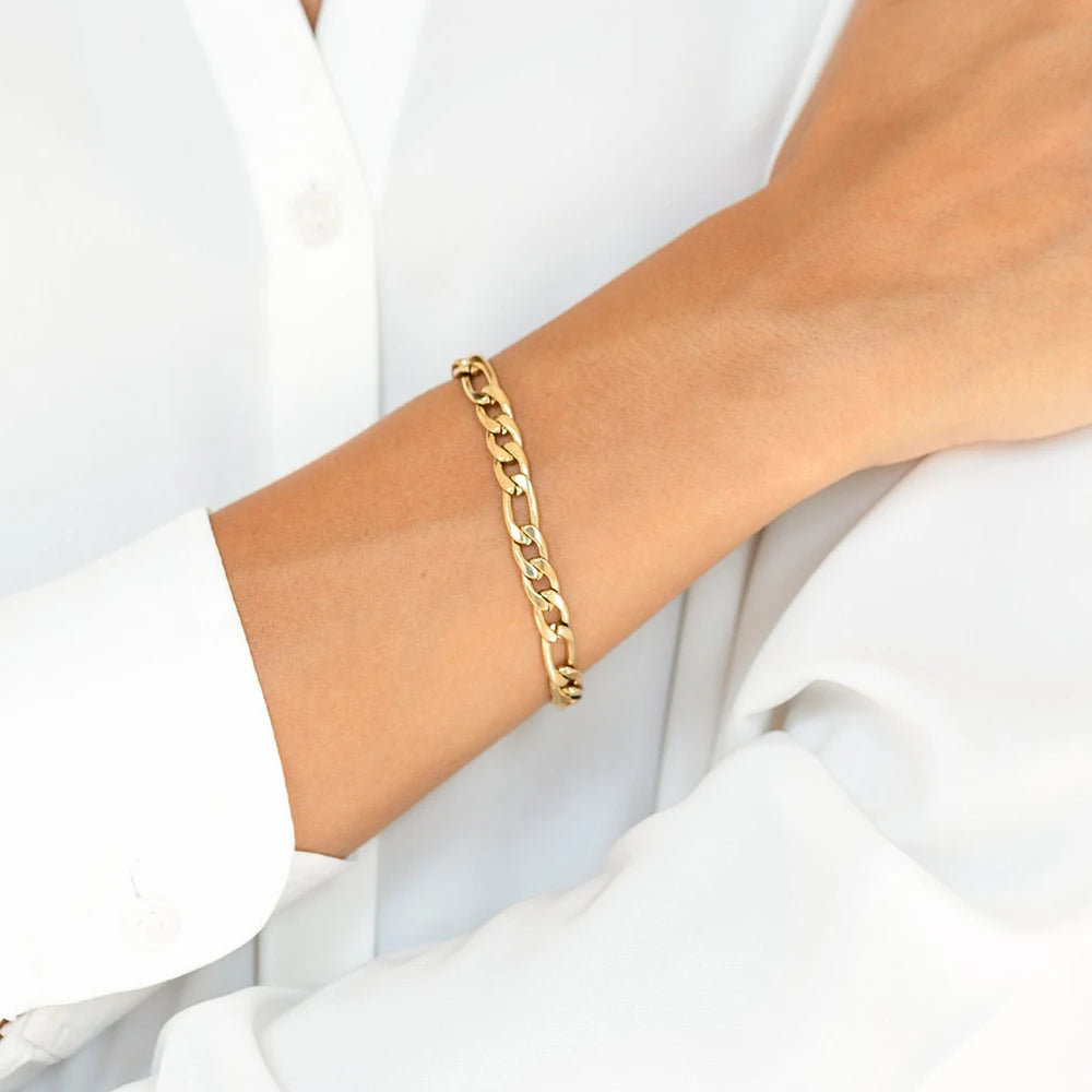 Bracelet tendance pour femme en acier inoxydable