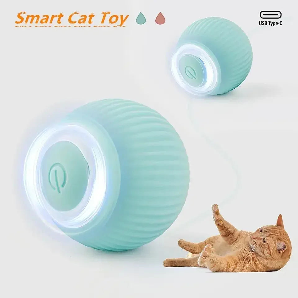 Balle de mouvement intelligente rechargeable pour chat